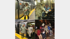 “돈 뜯어가세요~!” 성인잡지 女모델, ‘지폐 드레스’ 입고 거리 활보…왜?