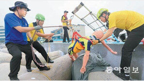 해안 실족사고 구조훈련