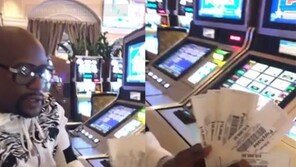 메이웨더, 카지노서 1억여 원 잭팟, “역시 될놈될…”
