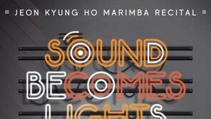 시각장애 마림비스트 전경호의 ‘Sound becomes Lights’