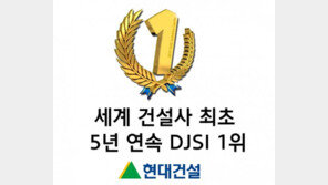 현대건설, 지속가능 건설기업 5년 연속 세계 1위