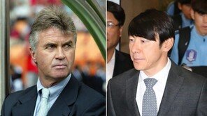 2018 러시아 월드컵 감독 선호도 히딩크 43.6%=신태용 43.6% ‘팽팽’