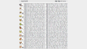 [오늘의 운세]9월 19일