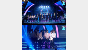 ‘소리바다 어워즈’ 워너원·펜타곤, 신인상 수상…“초심 잃지 않겠다”