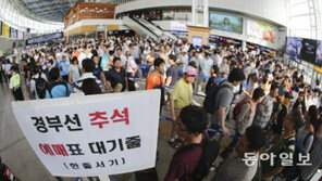 코레일, KTX 역귀성 상품 예약 판매