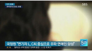 국정원, 화이트리스트 운용…“연기자 L·C씨 중심으로 우파연예인 육성”