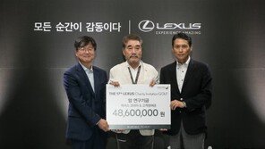 렉서스, ‘소비자 초청 자선 골프대회’ 개최… 4860만원 기부