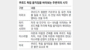 독립 찬성 압도적이지만… ‘쿠르디스탄’ 출범 험난한 앞길
