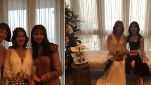 “세젤예 신부” 오윤아·최여진·한선화, 이시영 결혼식 참석 인증샷 