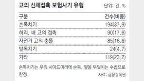 사이드미러에 손목 ‘툭’… 보험금 수천만원 타내