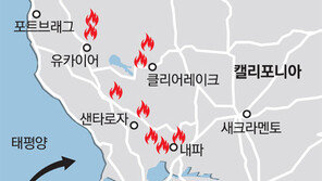 화염에 휩싸인 내파밸리… 캘리포니아 북부 비상사태 선포 