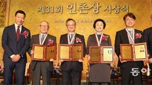 제31회 인촌상 시상식… 각계인사 300여명 참석