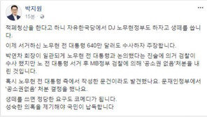 박지원, 한국당 盧 일가 고발에 “코미디…MB 정부 검찰이 ‘공소권 없음’ 처분”