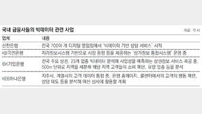 “고객 금융정보가 황금알”… 빅데이터에 사활건 은행들