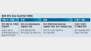 美항모전단, 트럼프 방한 때까지 한반도 대기