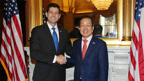 訪美 홍준표, 라이언 하원의장과 면담