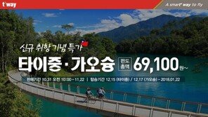 티웨이항공, 대만 ‘타이중·가오슝’ 신규 취항