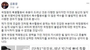 김홍걸 “국정원, 朴 정권에 특활비 상납?…빙산의 일각일 것” 