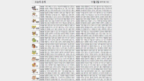 [오늘의 운세]11월 2일