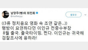 최민희 “‘논두렁 시계’ 이인규, 美 출국? 삼류 정치음모 영화 조연 같아”