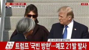 강경화, 트럼프 미 대통령 영접…‘평택기지 출발’ 방한일정 시작