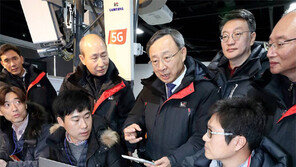 황창규회장, 평창올림픽 5G 점검
