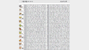[오늘의 운세/11월18일]