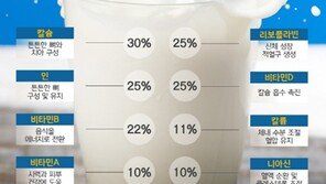 꾸준한 우유 섭취로 건강 지킨다…칼슘, 칼륨, 인, 비타민 등 필수 영양소 함유