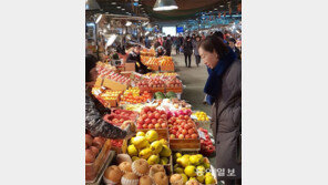 풍성한 농산물도매시장