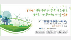 ‘2017년 동해안 에너지클러스터 포럼’ 오는 29일 경주서 개최
