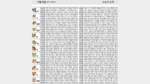 [오늘의 운세/11월25일]