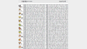 [오늘의 운세/11월26일]