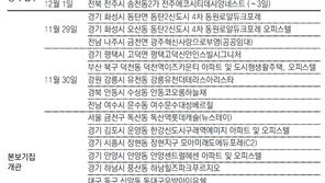 [11월 다섯째 주 부동산시장 주요 일정]