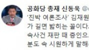 신동욱 “‘진박 여론조사’ 김재원 15시간 검찰 조사 후 귀가, 꼬리 길면 밟히는 꼴”