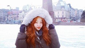 “추위 잊은 꽃미모”…이채영, 러시아서 근황 공개