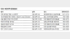 [인천판/문화가]인천·부천지역 문화행사