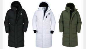 노스페이스가 제안하는 ‘롱다운 3종’ 패션