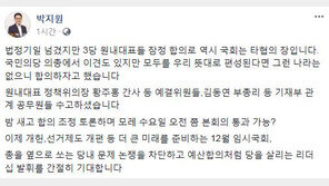 박지원 “내년 예산안 극적 타결…역시 국회는 타협의 장” 