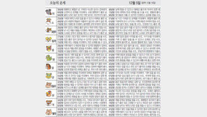 [오늘의 운세/12월 5일]