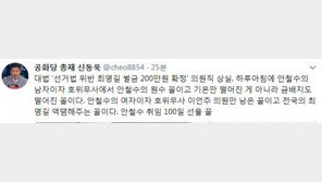 신동욱 “‘安의 남자’ 최명길 의원직 상실, 안철수의 원수 꼴”
