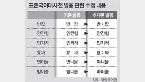 이젠 ‘효과’를 ‘효꽈’로 발음해도 됩니다