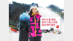 BC카드, 스키장 리프트권 최대 60% 할인