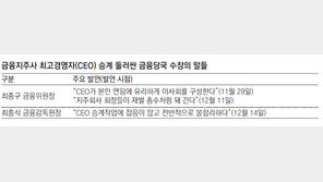 금융당국, 은행 등 CEO인선 개입 본격화… ‘관치’우려 증폭