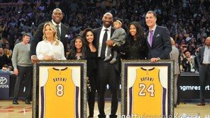 코비의 등번호 8·24번 NBA 첫 동시 영구결번