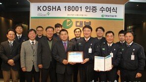대보건설, 중견 건설사 최초 ‘KOSHA 18001’ 획득