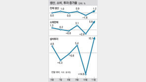 11월 소비 5.6% 증가… 두달만에 또 ‘트리플 성장’