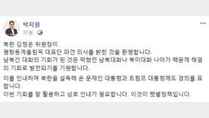 박지원 “北김정은, 평창올림픽 대표단 파견용의 의사 환영”