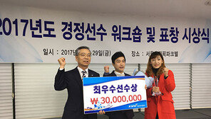 ‘미사리의 제왕’ 심상철…2017년 경정 시상식서 최우수선수상