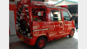 골목길도 자유자재 이동…초기 진화 일등공신 日 경소방차