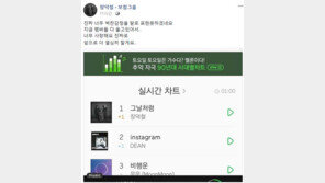 장덕철, 실시간차트 1위 소감 “지금 다들 울고 있어…너무 벅찬 감정” 